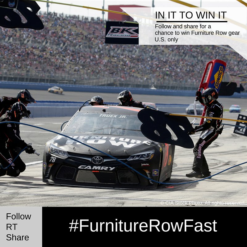 FalciAdaptive's tweet photo. Retweet &amp; Follow 🌟@furniturerow🌟 to Win 78 Gear!
We'll choose a winner after the Sprint All-Star! #FurnitureRowFast https://t.co/XhZ5jYQJfF