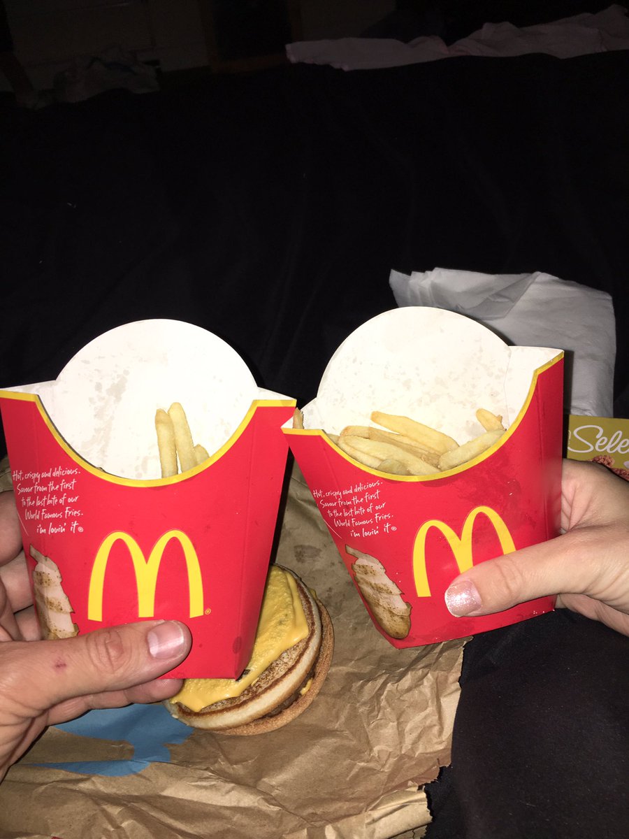 seanv1985's tweet photo. Bought a McDonald's, got home to find half our fries missing!! 😡😔 Not cool @McDonaldsUK not in the bag either!! https://t.co/X1ecGo7QGU