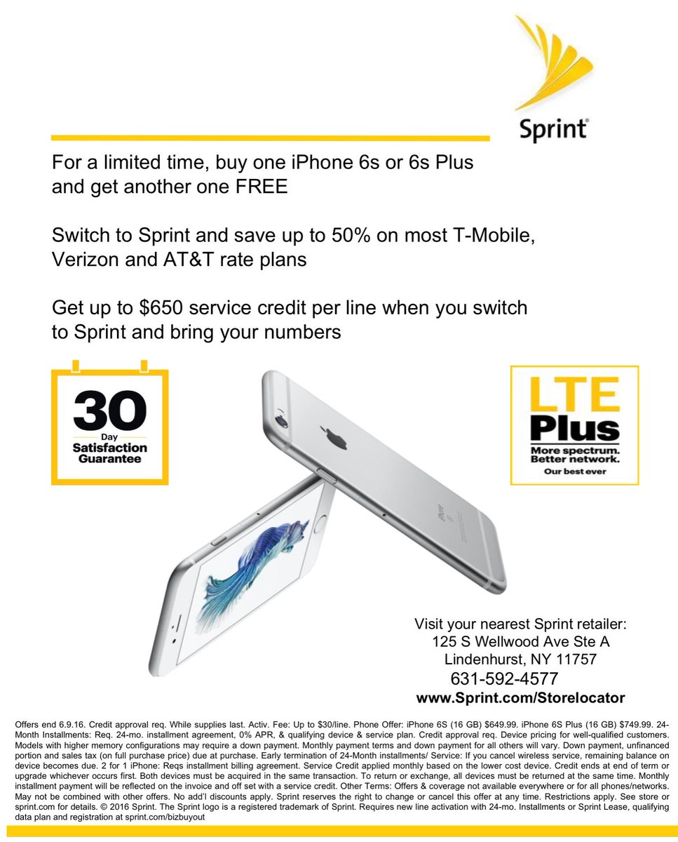 Goingplaces?Swingby <a href="/SprintCarlePl/">Sprint</a>  to pick up the bestBOGOin Sprint's history @SprintAWI @LauraMcLaugh96 <a href="/goorrrdon/">Tom G</a>