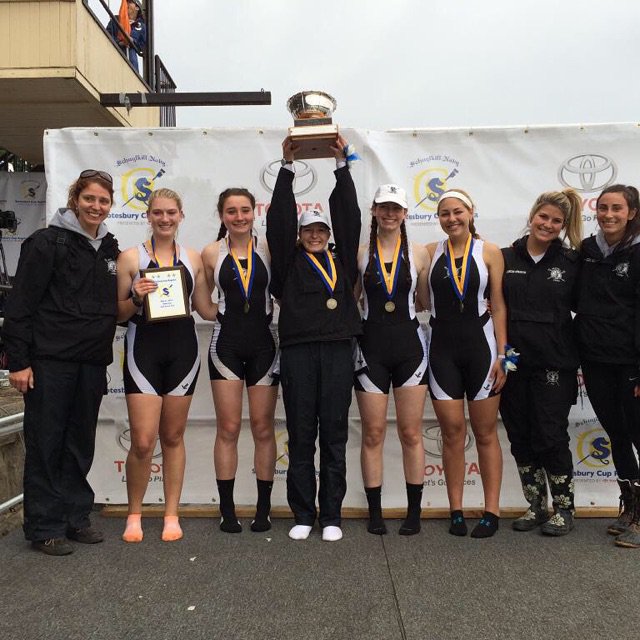 Congratulations to the Girls Crew Varsity 4 who won gold at Stotesbury! Way to go girls!