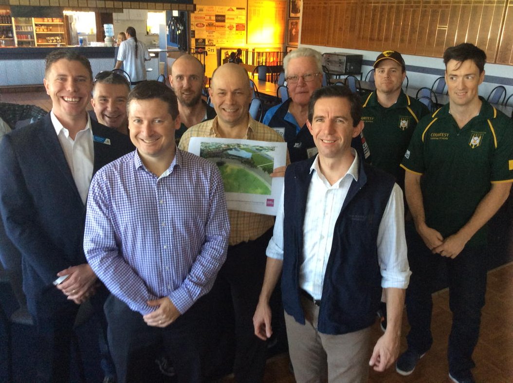 KrisHannaXMP's tweet photo. Club members happy with the news of $4m Fed Govt support for Marion Council plan for new Edwardstown clubrooms! https://t.co/YEtP3xF9pS