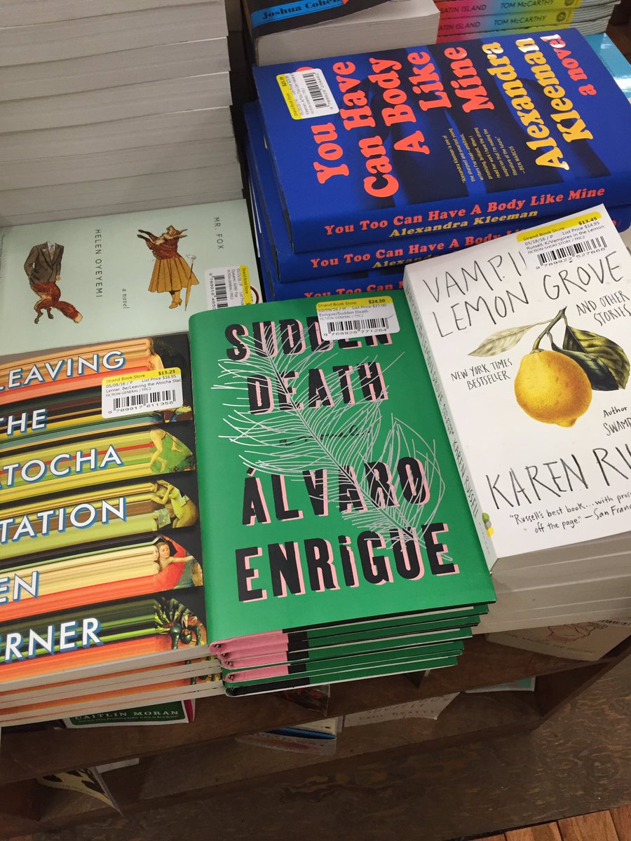 vtriay's tweet photo. Writers @AlvaroEnrigue & @ValeriaLuiselli at the #FutureOfFiction table @strandbookstore in #NYC. πβ€οΈπ½ https://t.co/mBIGsxn3Ta