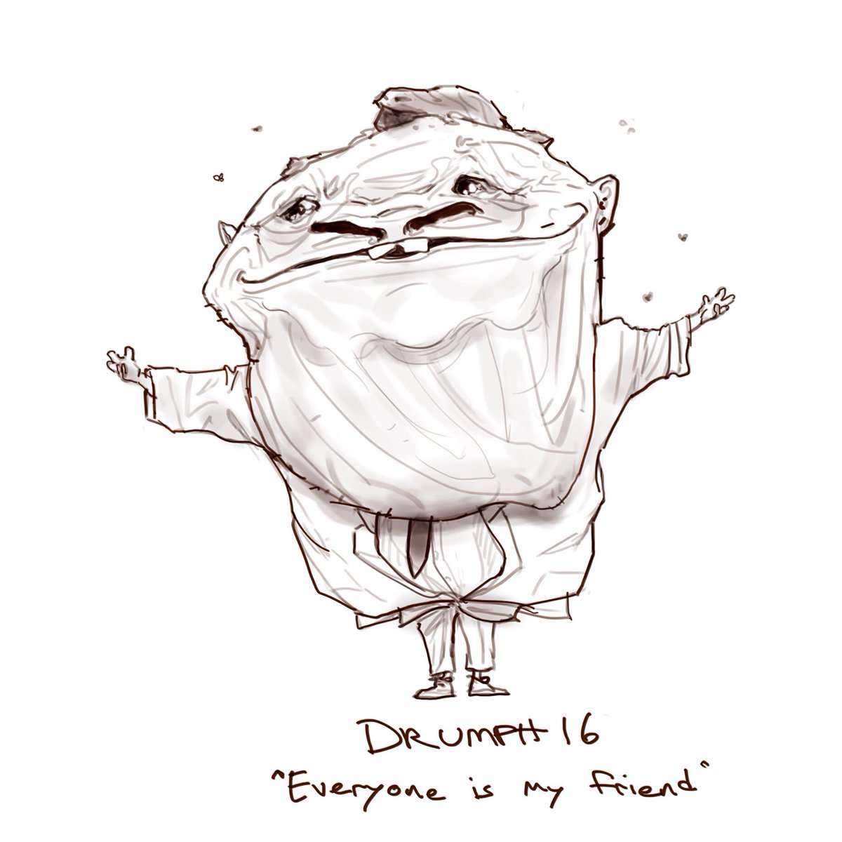 BryDeLoach's tweet photo. Don't forget to vote 👍🇺🇸 #trump #Trump2016 #Drumpf #Election2016 #DonaldTrump #illustration #drawing https://t.co/LAEVUi1FKF
