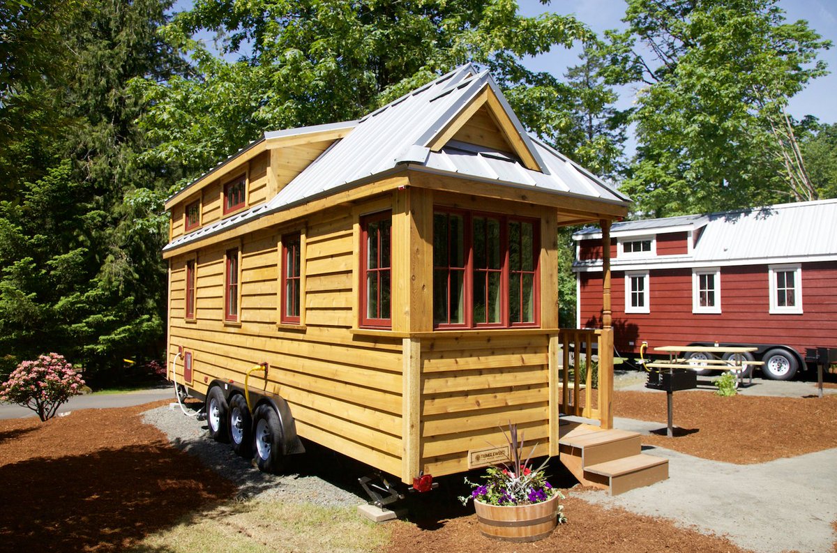 The new mount hood tiny house village offers 5 tiny rentals, and they