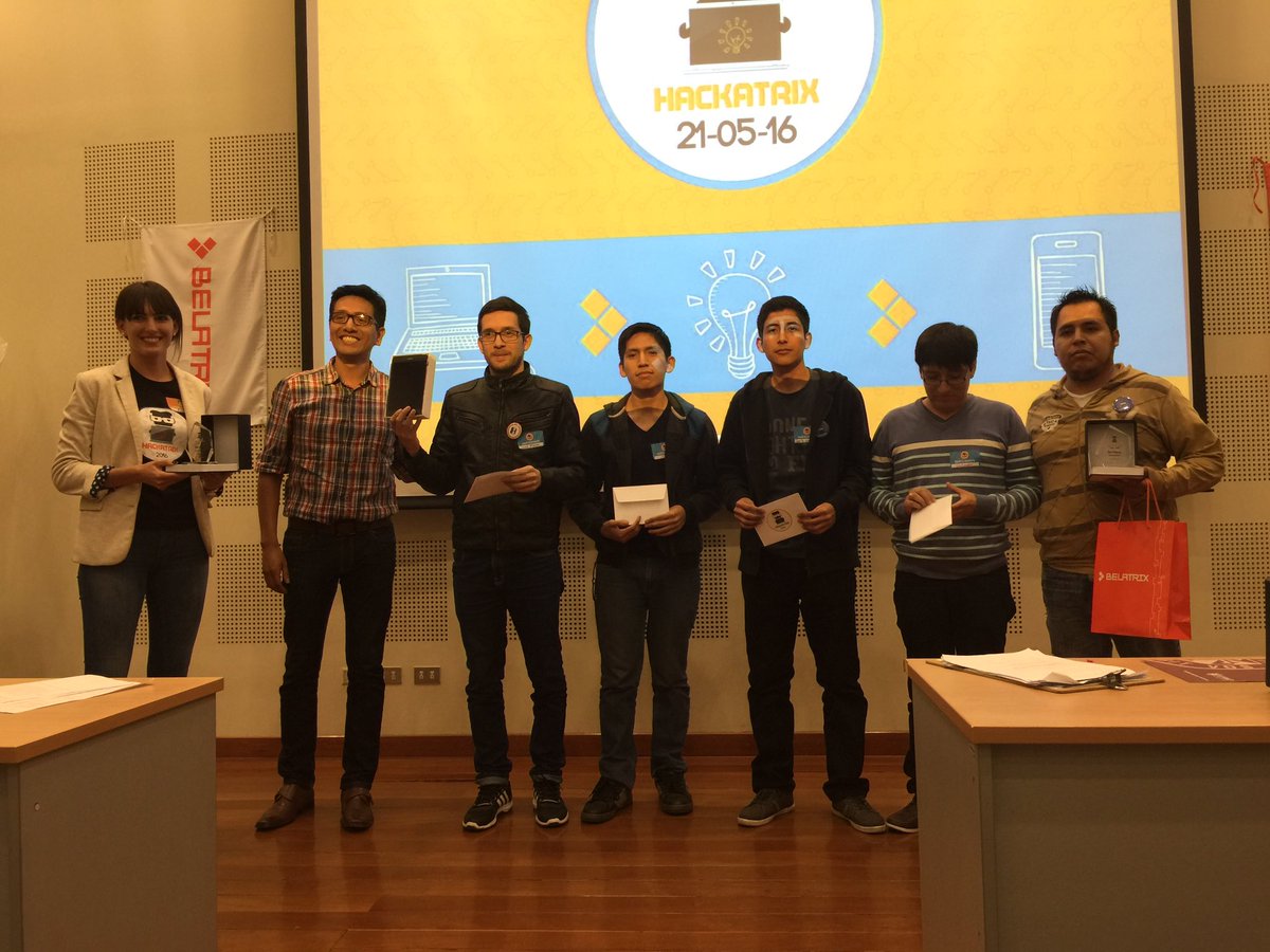 segucode's tweet photo. Ganadores de la #hackatrix2016 https://t.co/F3MF5ZIxFs