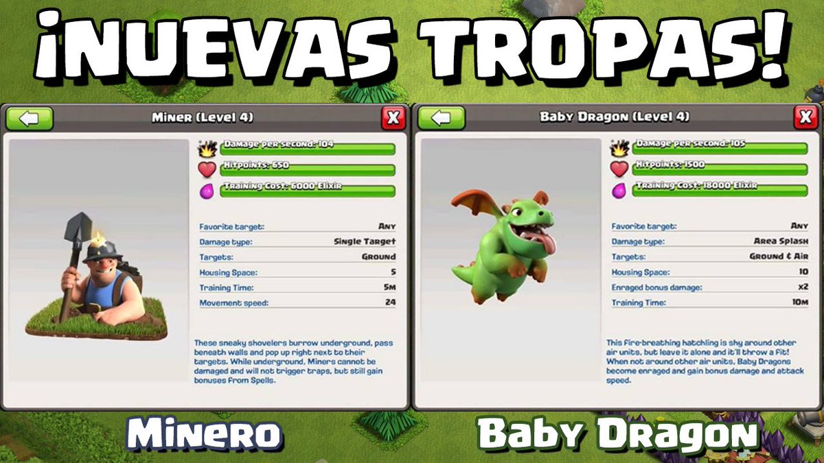 JoseanSch's tweet photo. ¡NUEVAS TROPAS de ELIXIR ROSA! | Análizamos al Baby Dragon y el Minero https://t.co/qSChJVSbiI ¿Me apoyas con un RT? https://t.co/I9O1zjB6Pk