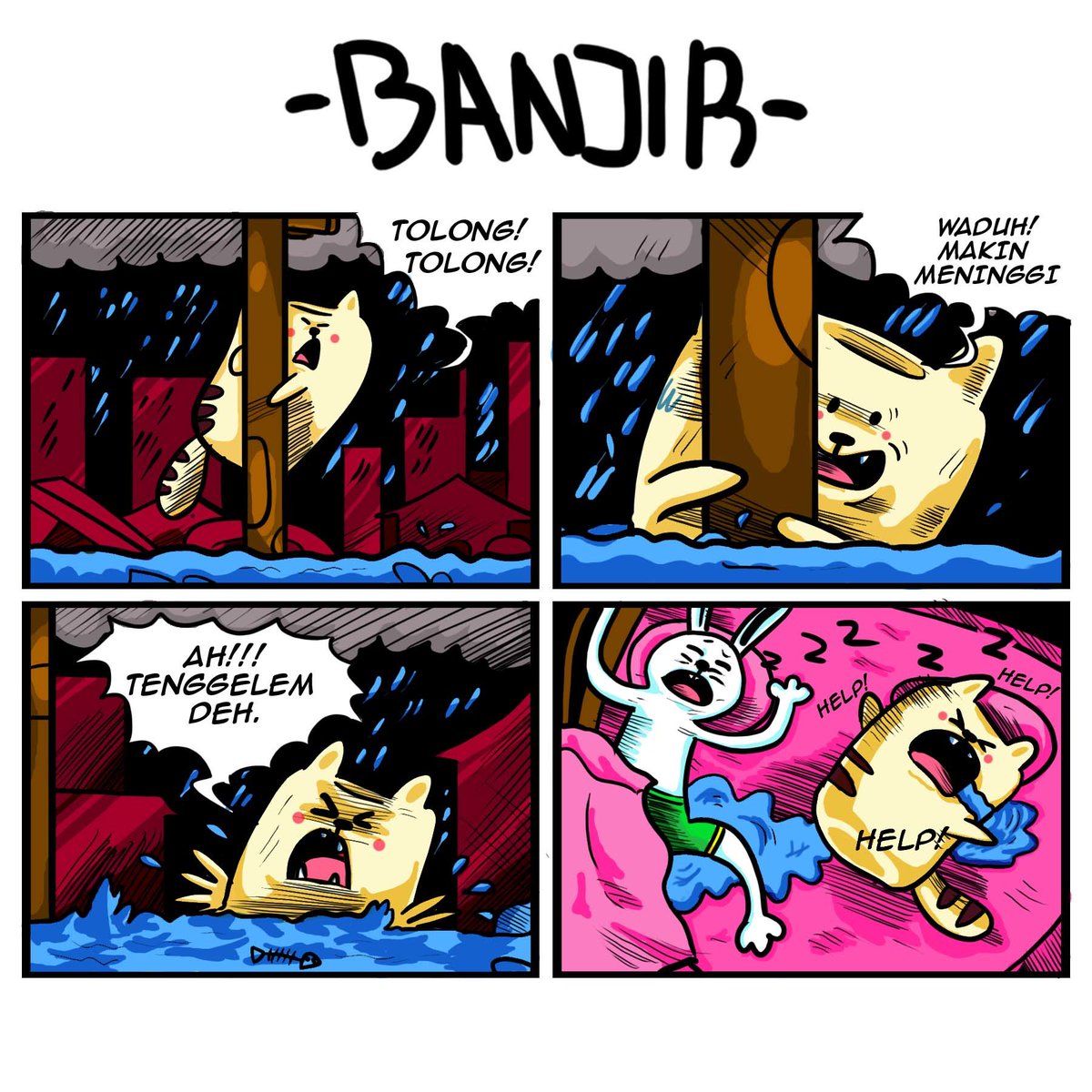 Hayooo siapa yang tadi malam ngalamin kejadian begini… :-D Hahahahahaha