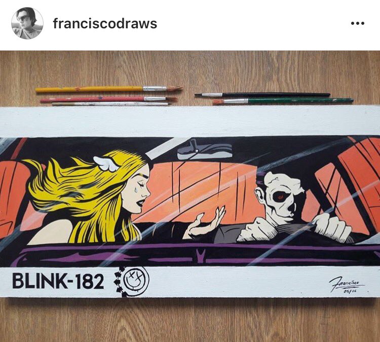 blink182's tweet photo. 🙌🎨 #California #BoredToDeath #Blink182 https://t.co/JGAbwmswFN