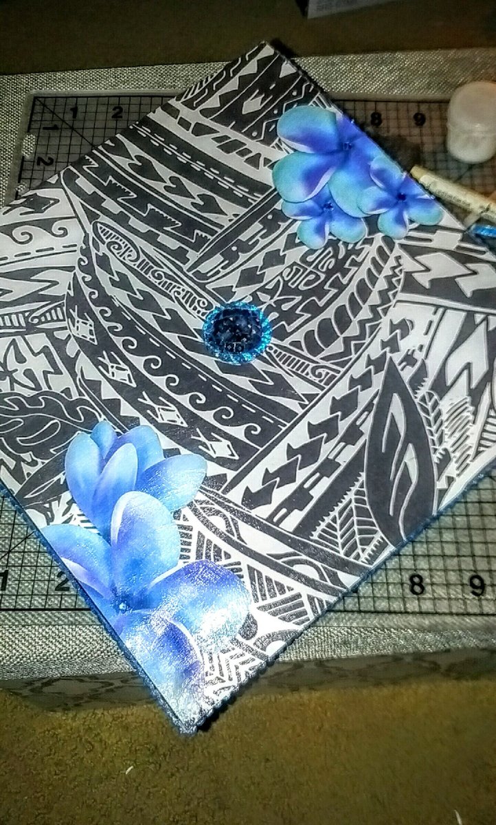 on_firewater's tweet photo. @LCADdesign graduation cap ready for Mondays ceremony YAY!! @lcadalumni #designforever #lcadbfa #tatau https://t.co/Mj0RwUANj0