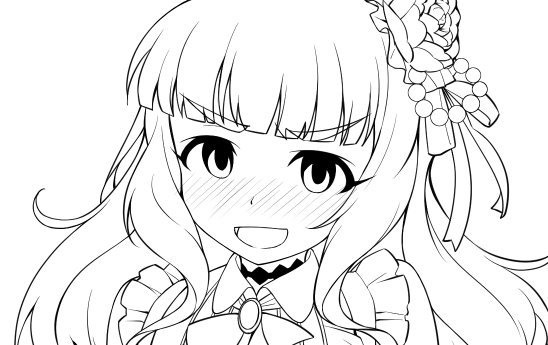 衣装がごちゃごちゃしてて線画作るのに土日使ってしまった 