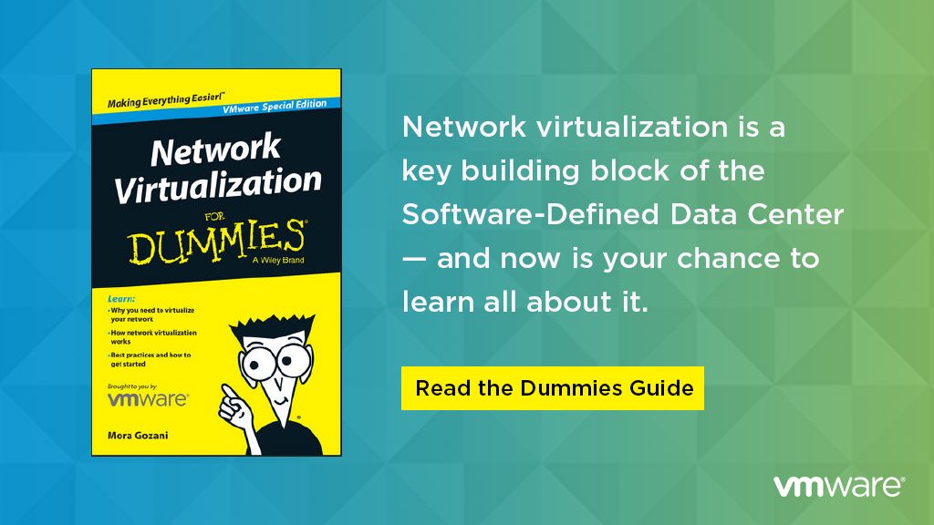 Your data center is quickly moving toward total virtualization! Get the new Dummies Guide vmw.re/27MtHYk
