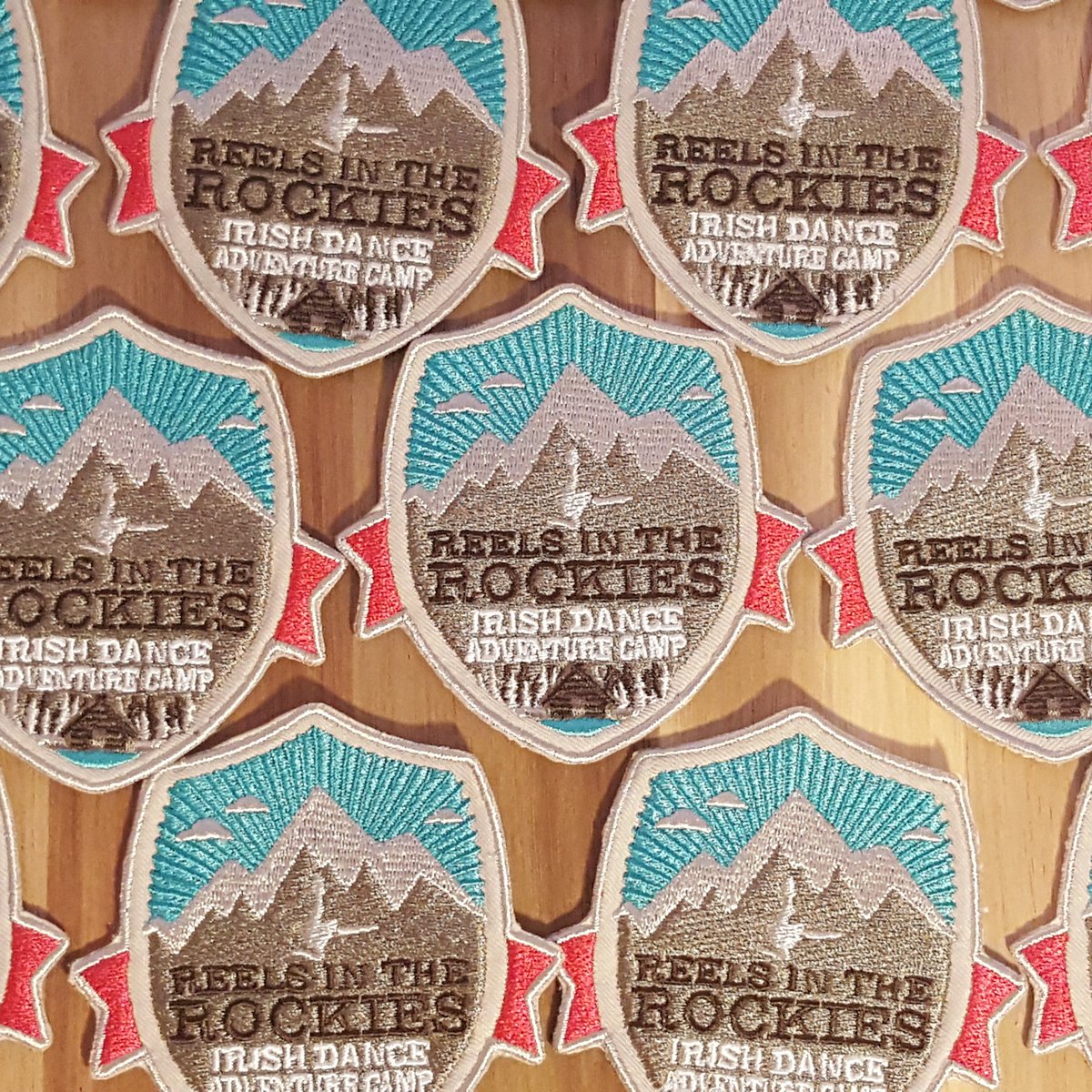 Reels in the Rockies #patches have arrived!  So excited #camp starts in 71 days #ritr2016 #irishdance #summercamp