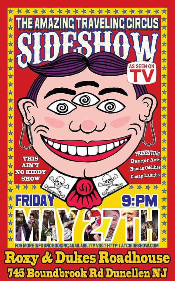 # comedy #FreakShow #roxy&amp;dukes #Entertainer #live  #FunNightForMe  #Friday #NewJersey  #Dunellen #dangershow