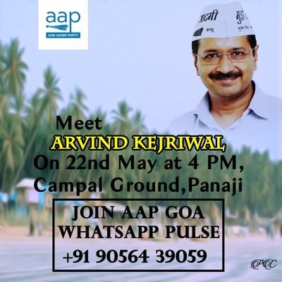 skpaap's tweet photo. @ArvindKejriwal @AamAadmiParty @AAPGoa @AAPGoaPulse
#GoaWelcomesKejriwal
#ChooseAAPSaveGoa
#GoaWithKejriwal https://t.co/qEh9BrQi08