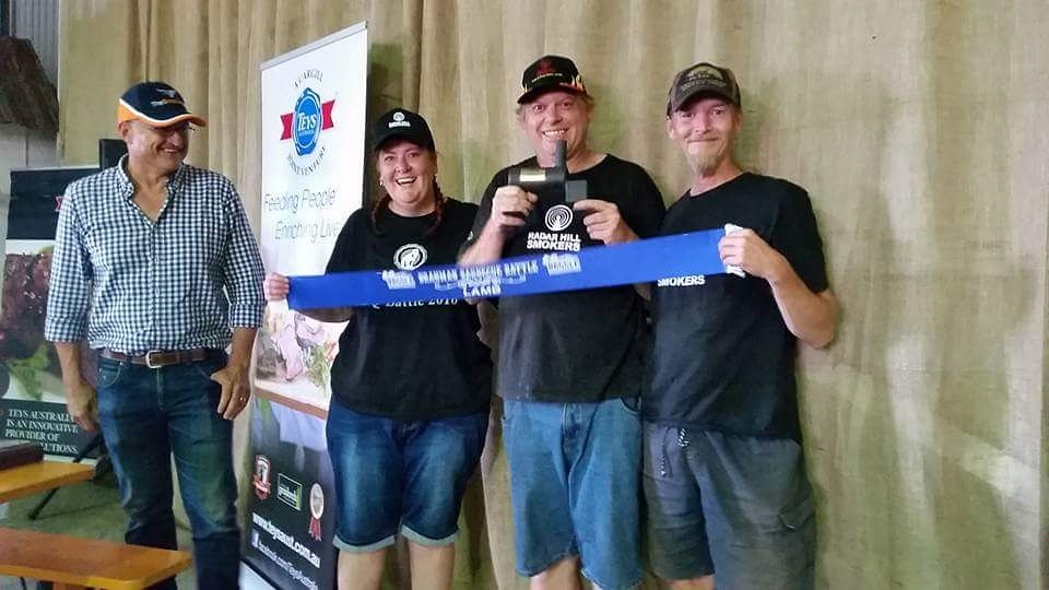UStupidBitch's tweet photo. Receiving our 1st place lamb trophy #rockhampton #beef #brahmanbbqbattle #wbca #abba #bbqau #radarhillsmokers https://t.co/bDrKHTLYrc