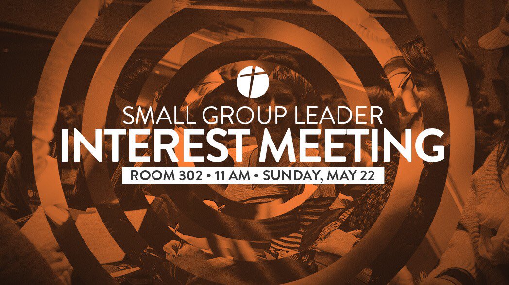 NewVisionWomen's tweet photo. TODAY! We are so excited to gather with those interested in leading a small group! See you at 11 in rm 302! https://t.co/8R7a2BKHFe