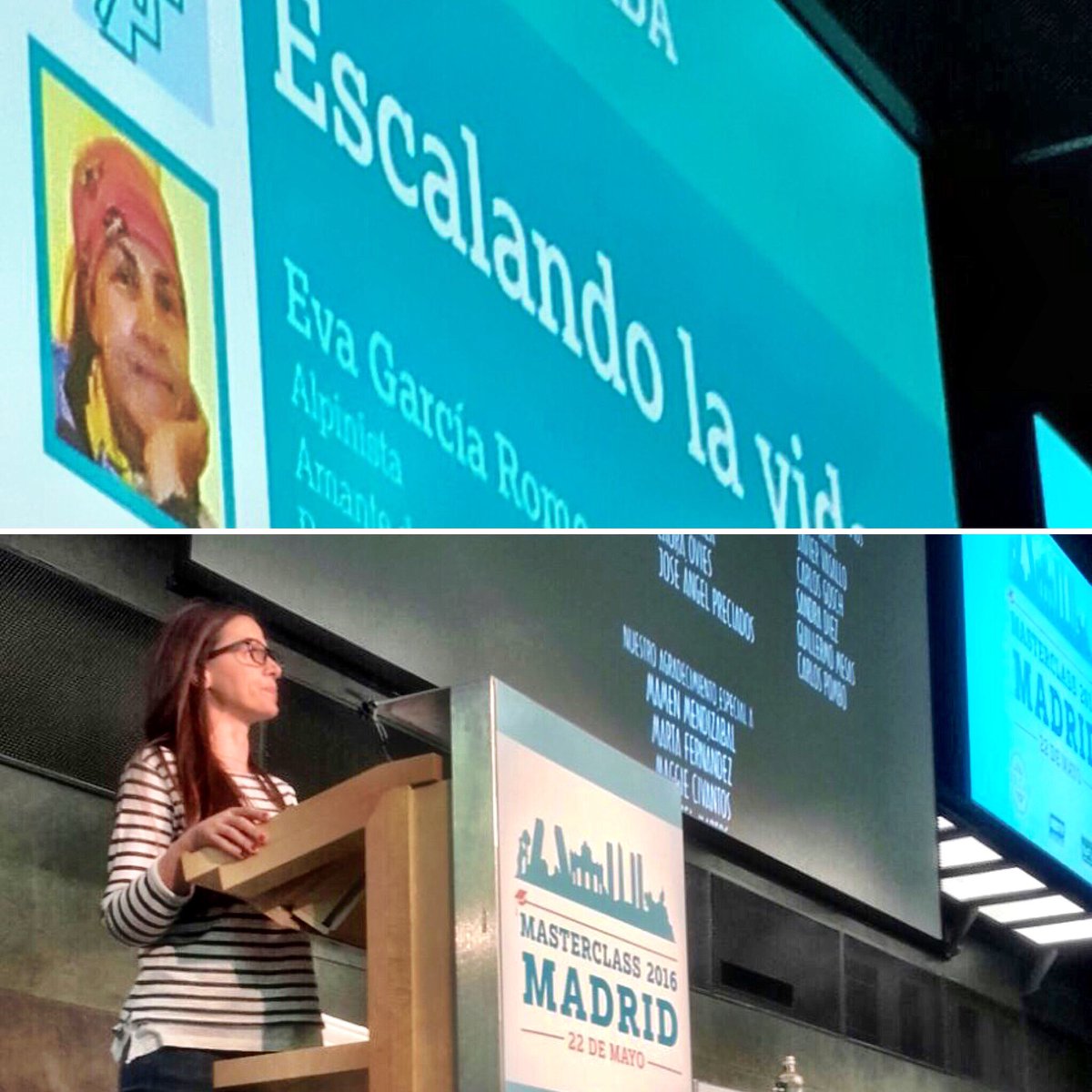 Eva hablando del <a href="/RetoPelayoVida/">Reto Pelayo Vida</a>  <a href="/CG_Meneses/">Carmen G-Meneses</a> <a href="/AraceliOubia/">Araceli Oubiña</a> <a href="/rosa_fernandez/">Rosa Fernández</a> <a href="/mariabarrabesb/">mariabarrabesbardaji</a> <a href="/EricFrattini/">Eric Frattini</a>