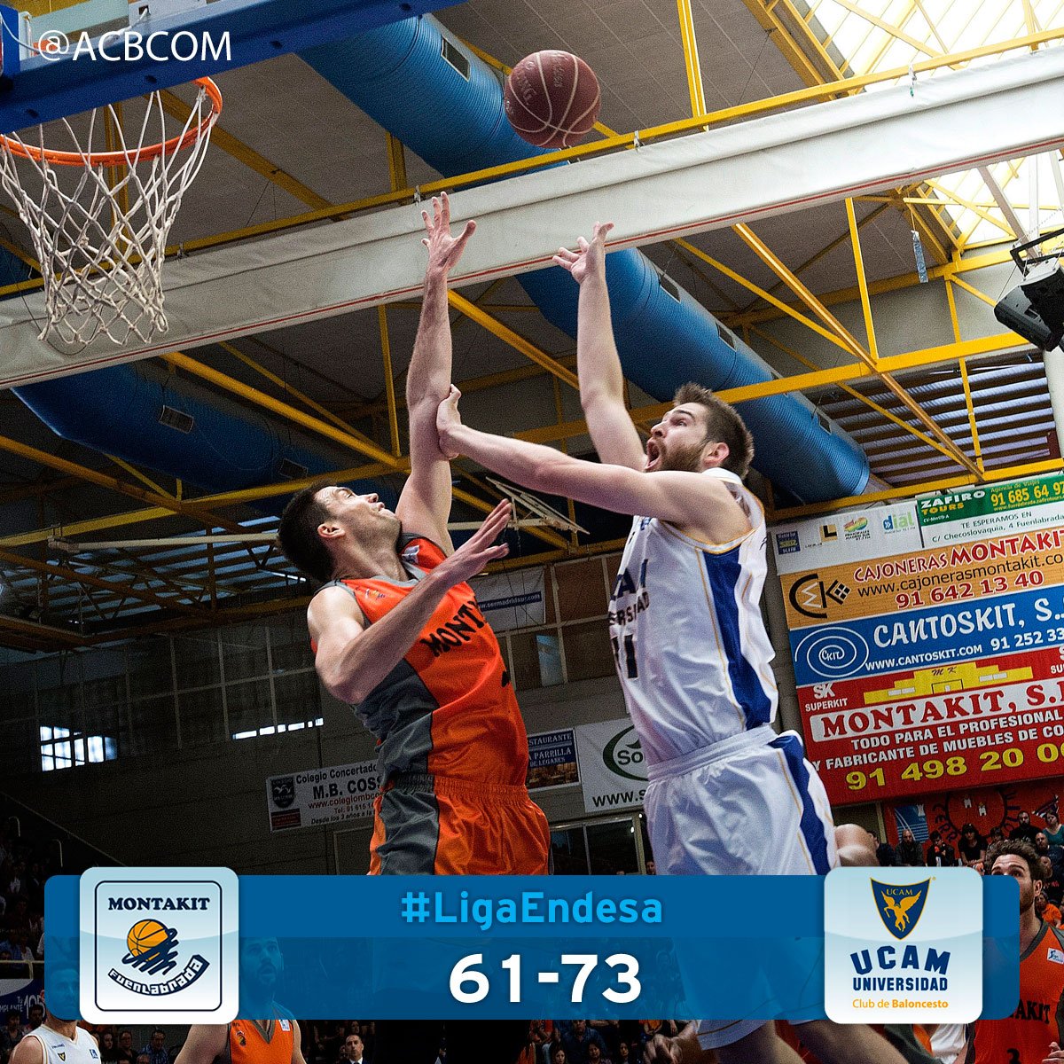 ACBCOM's tweet photo. ¡El @UCAMMurcia es equipo de #PlayoffLigaEndesa!
Gana en Fuenlabrada y será 7º.
#LigaEndesa https://t.co/pupt4BexL6