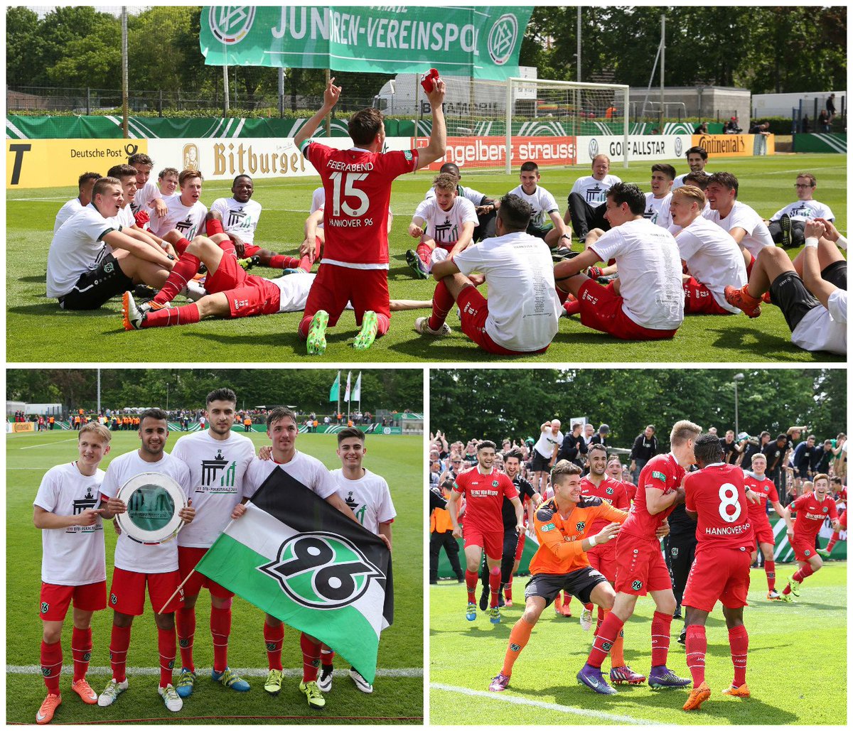 Was für ein Triumph! Hier gibt's Bilder zum #U19-Pokalsieg: tinyurl.com/BilderU19Pokal…. #U19Pokal #H96 #NiemalsAllein