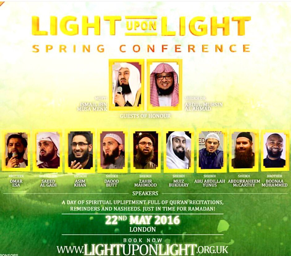 CandidRosesx's tweet photo. At this years Light Upon Light event.@knowledge1stUK @muftimenk @boonaamohammed #Islam #Imanboost #Ramadancountdown https://t.co/wacpjAzccG