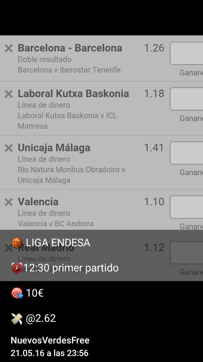 Primera del día!! Vamosssss ✔✔✔💸💸💸