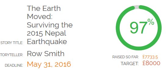 . <a href="/Launch22uk/">Launch22</a> @catch22frances crowdfunding is closing soon place your preorder NOW facebook.com/theearthmoved.… #Nepal