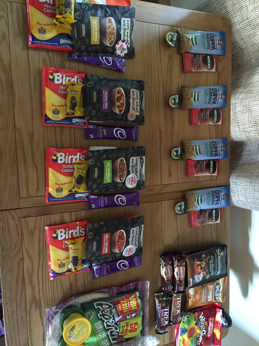 Menu planning and shopping done <a href="/SBHSDofE/">SBHS DofE</a> #diamondchallenge