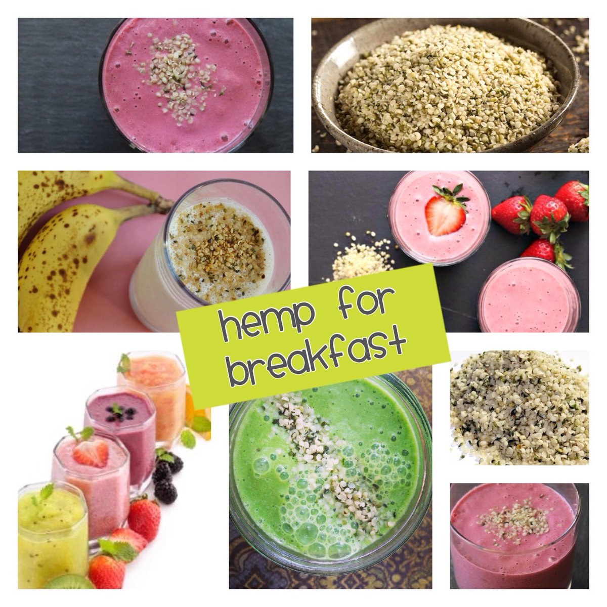 DublinHempCo's tweet photo. #Hemp for #Breakfast. #SuperFood #SuperFuel #HiProtein #Nutritious  Throw hemp seeds into a morning smoothie! 🌰🍌🍉🍓🍹 https://t.co/wqp2jhgBzh