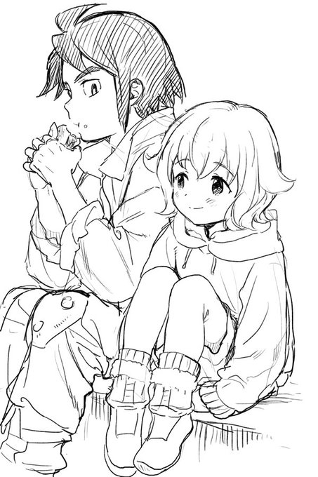 リクエストで描きました4 三日月とアトラ 