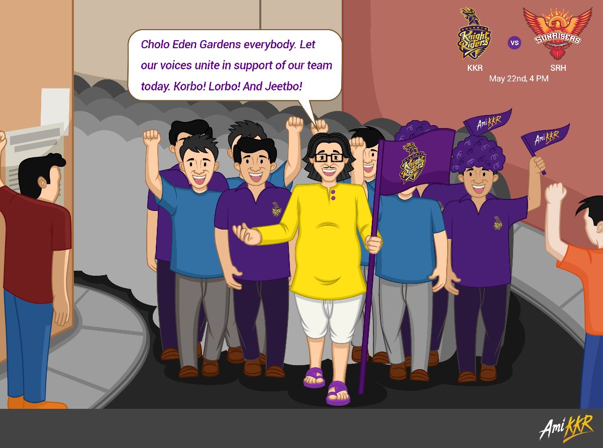 KKRiders's tweet photo. #TutulDa is ready to give his all in support of the #Knights tonight. Are you? #AmiKKR https://t.co/vofQcrNdrr