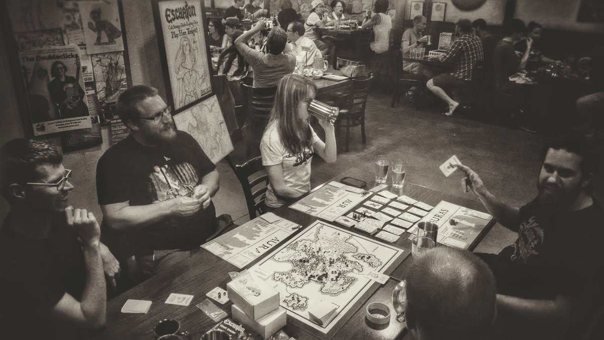 ArchonCult's tweet photo. Thanks to the fine folks at Dungeons & Drafts for hosting us tonight! #dungeonsanddrafts #indiegame #gamedev #gaming https://t.co/2NNOGHl2Bo