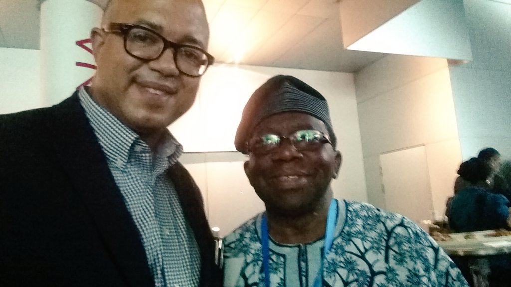 Met our Min of #Health <a href="/Fmohnigeria/">Federal Ministry of Health, NIGERIA</a> at #wha69. He thanked <a href="/nighealthwatch/">Nigeria Health Watch</a> team for pushing accountability. #openmoh