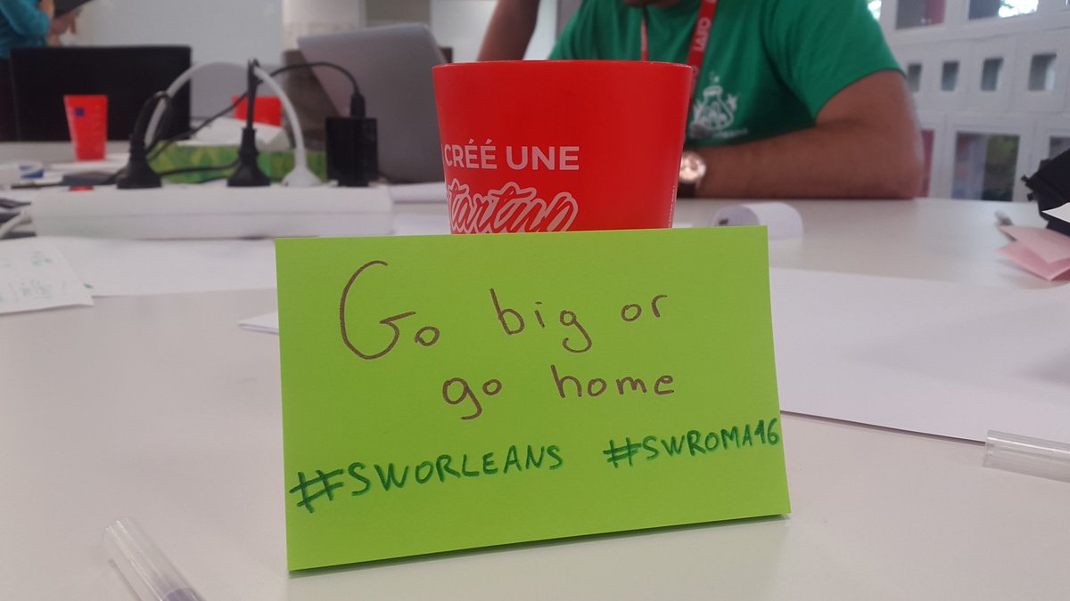 AlexisCaradec's tweet photo. There's only one way to success @SWOrleans @StartupRoma #SWOrleans #SWRoma16 https://t.co/A7hVPxLbSB