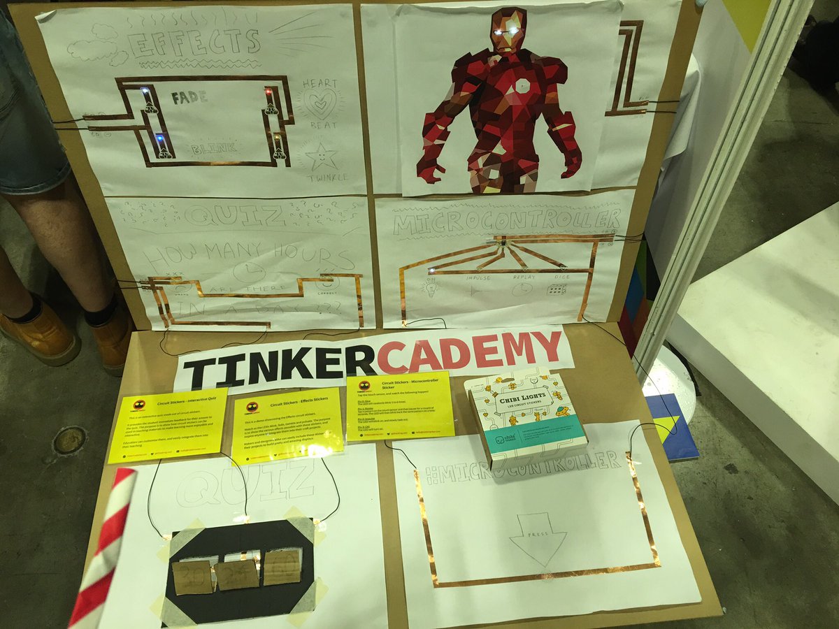 tinkercademy's tweet photo. Great time at #TechSat yesterday, thanks @IDAsg! Look for us at @MakerFaireSG for even more ridiculous displays. https://t.co/OvxyAFsBC5