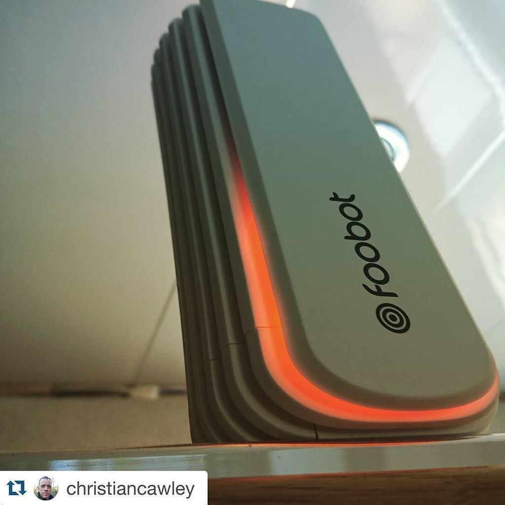 caudalfinIoT's tweet photo. @christiancawley is reviewing the Foobot Air Quality Monitor from @myfoobot. Breathing good, clean air is just as i… https://t.co/7WIJoWrYts