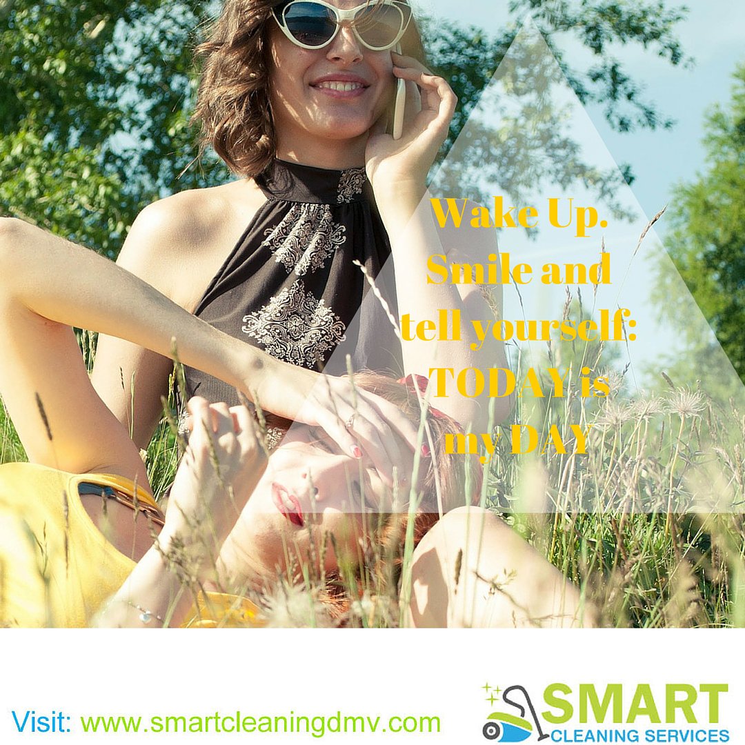 smartcleaningva's tweet photo. Today is your day! 
#smile #positivity #maryland #motivation #inspiration https://t.co/E3MtvbZAco