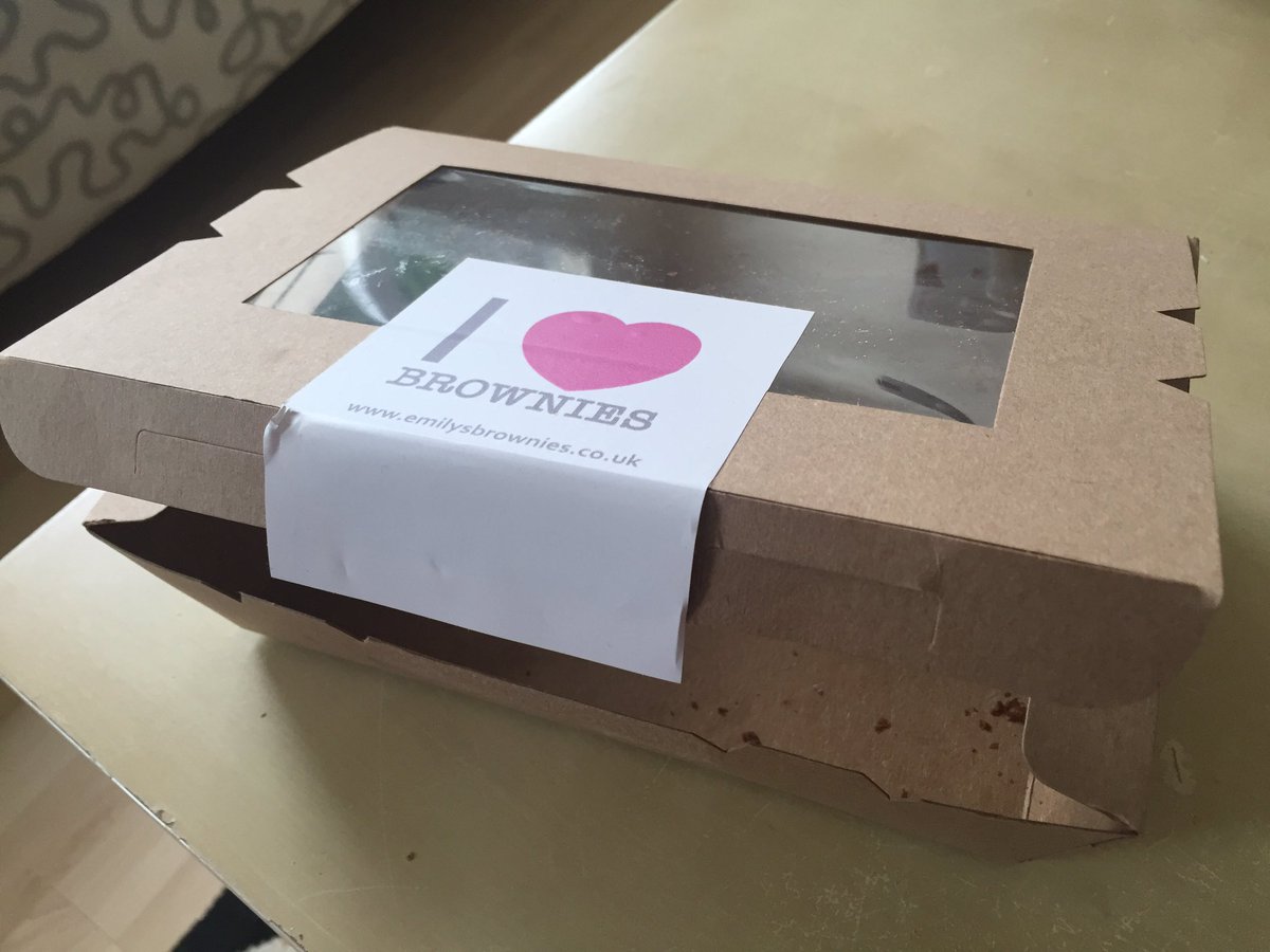 So I bought some brownies from <a href="/EmilysBrownies/">Emilys Brownies</a> on Thursday whilst on a day trip to N'castle...they were delicious!😋