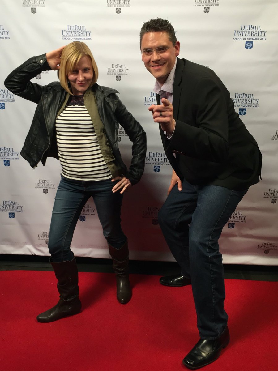 That's me and @beckaroohoo at the #courier12 #screenwriting conference.  We're both proud <a href="/scriptmag/">Script Magazine</a> writers.