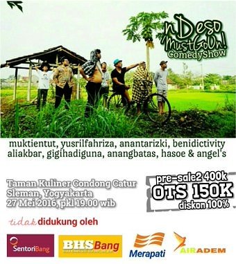 Tgl 27 kesini nih asik.. Kalo tidak ada tiket masuk pelan2 saja, tidak ada yg marah.