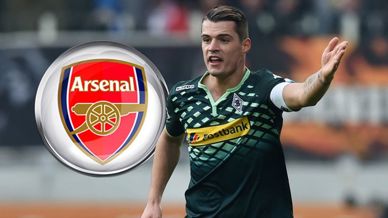 SkySportsPL's tweet photo. We profile Granit Xhaka - the midfielder Arsenal are set to pay in the region of £30m for: https://t.co/GQyEWXmrJy https://t.co/0PS14cTU2v
