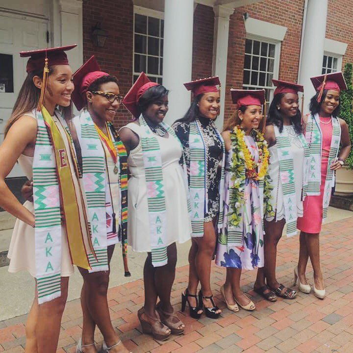 OE_AKAs's tweet photo. And they're out of here! Each of these ladies is off to go do amazing things. We lOvE you 💕💚 #AKA #OE #ElonGrad https://t.co/G5l5vTu71o