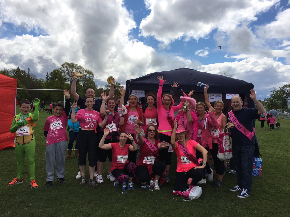 Tesco <a href="/raceforlife/">Race for Life</a> #Inverness! Well done ladies you smashed it! @Tesco_Scotland