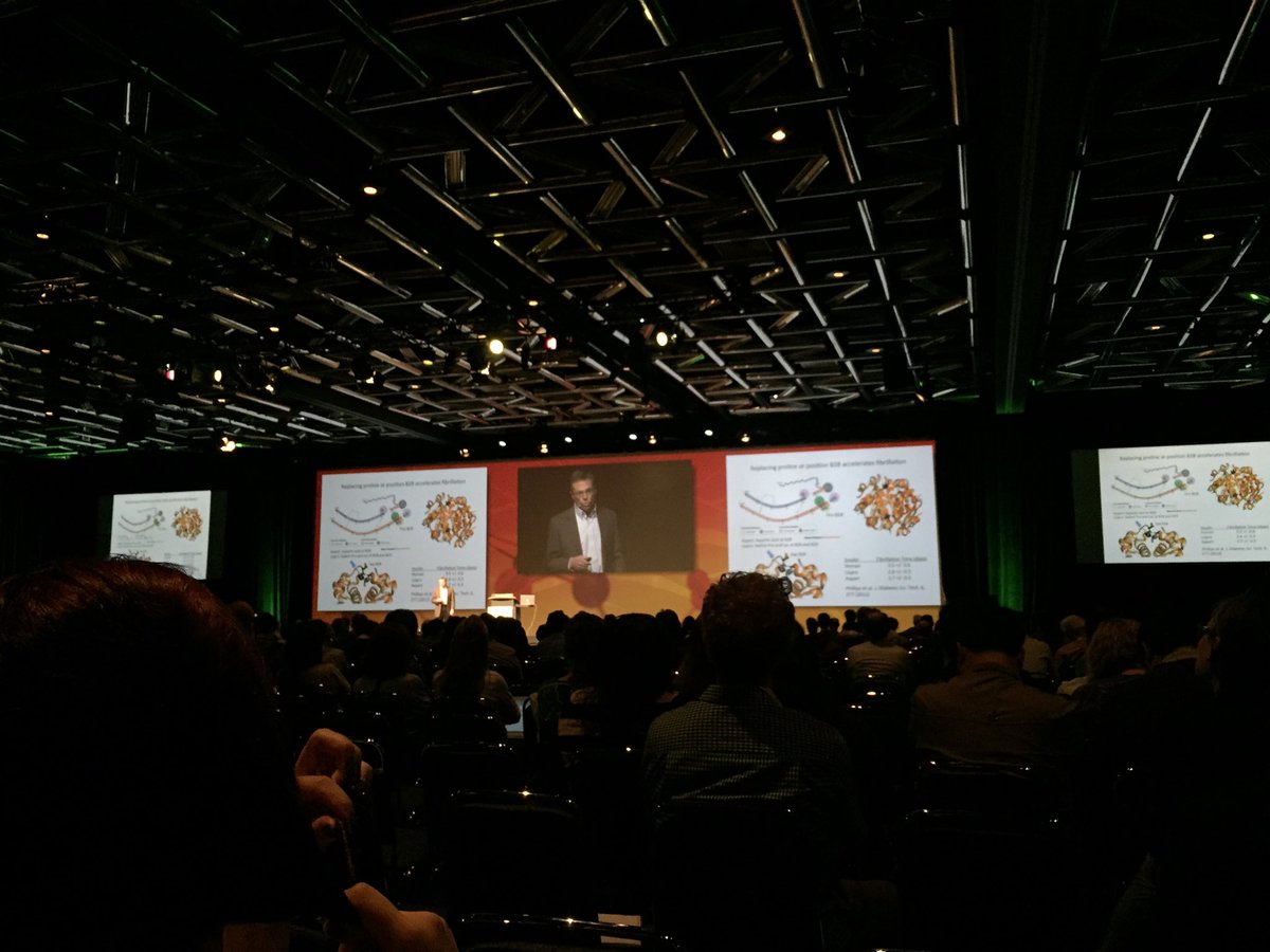 Saving the best for last - Dr David Tirrell on 'playing with proteins'; fab plenary to end <a href="/WBCmtl/">WBC</a> #Biomaterials16