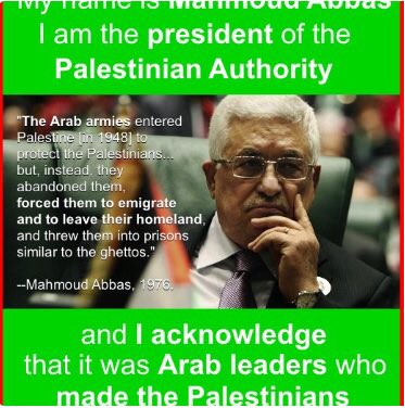 benghand's tweet photo. @rashidgill5 @MichaelLee2009 @eranevenkesef @Adelirose #Gettos r what #PLO leader Abbas said #Arabs created refugees https://t.co/VARKFj5ouX
