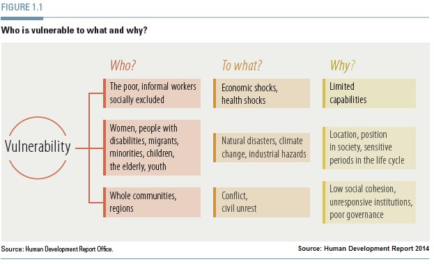 HDRUNDP's tweet image. The #HDR2014 explored who is vulnerable to what &amp;amp; why - relevant to @WHsummit #sharehumanity