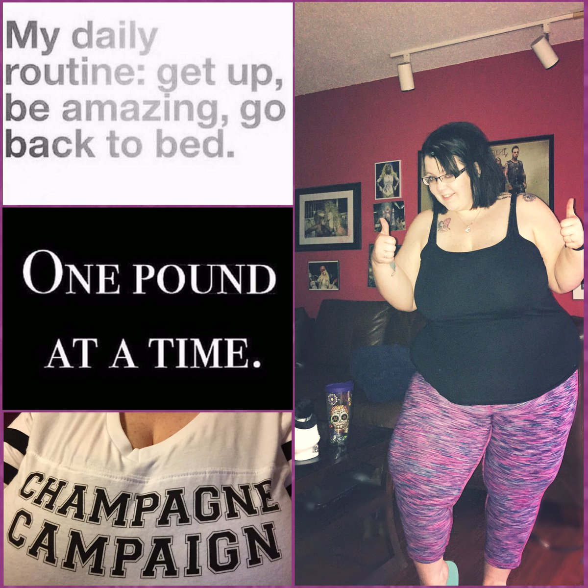 Proud of my weight loss this week even though I've been sick! protein shake down, now time to work out!  #itworks