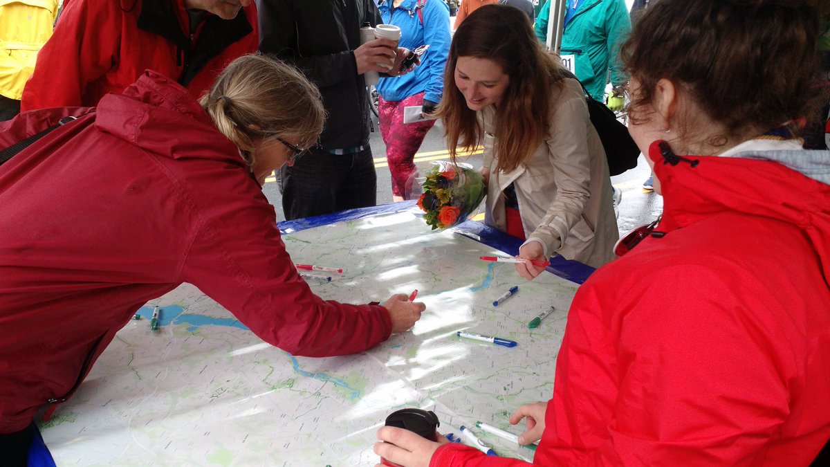 WABADC's tweet photo. Fun with maps at the WABA tent at @dcbikeride! #DCBR https://t.co/rW2Gfhsv0H