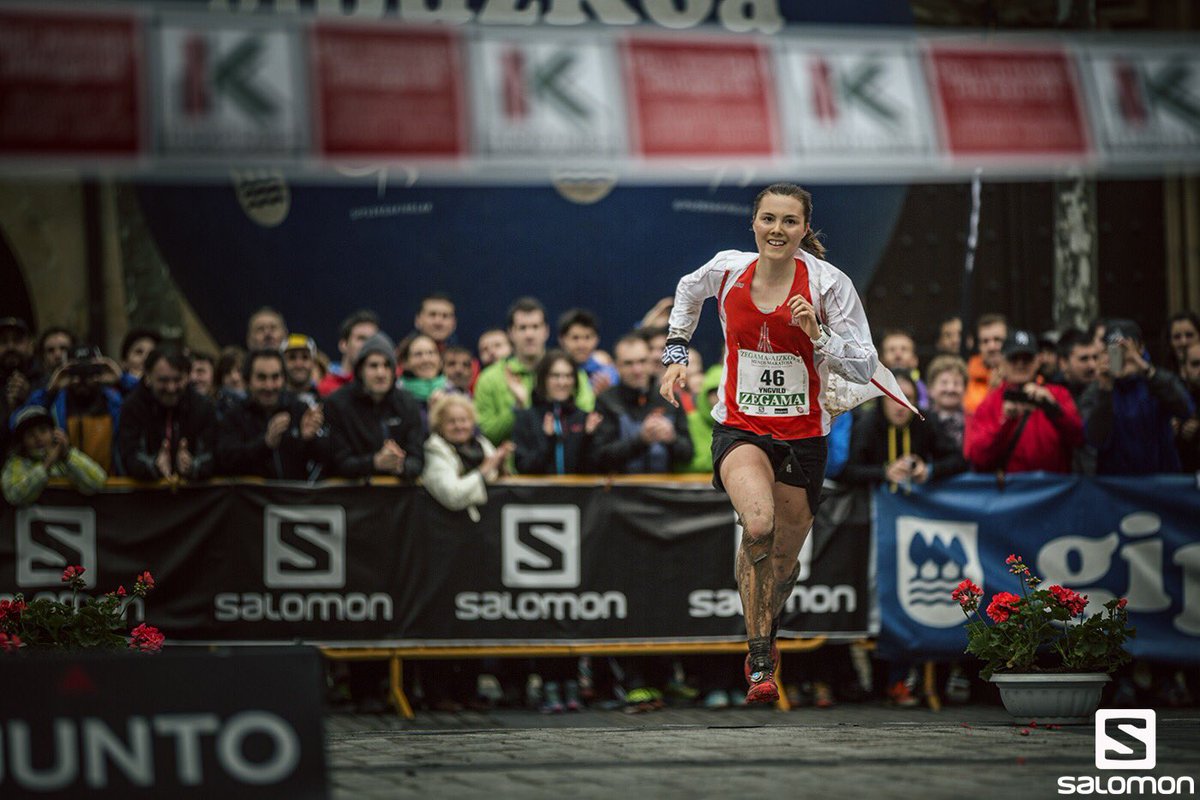 SalomonRunning's tweet photo. Hot Damn. Kilian and Yngvild – zen-like in the #Zegama16 pressure-cooker. Congrats you two. 📷 @jsaragossa https://t.co/oYz4GvxRZV