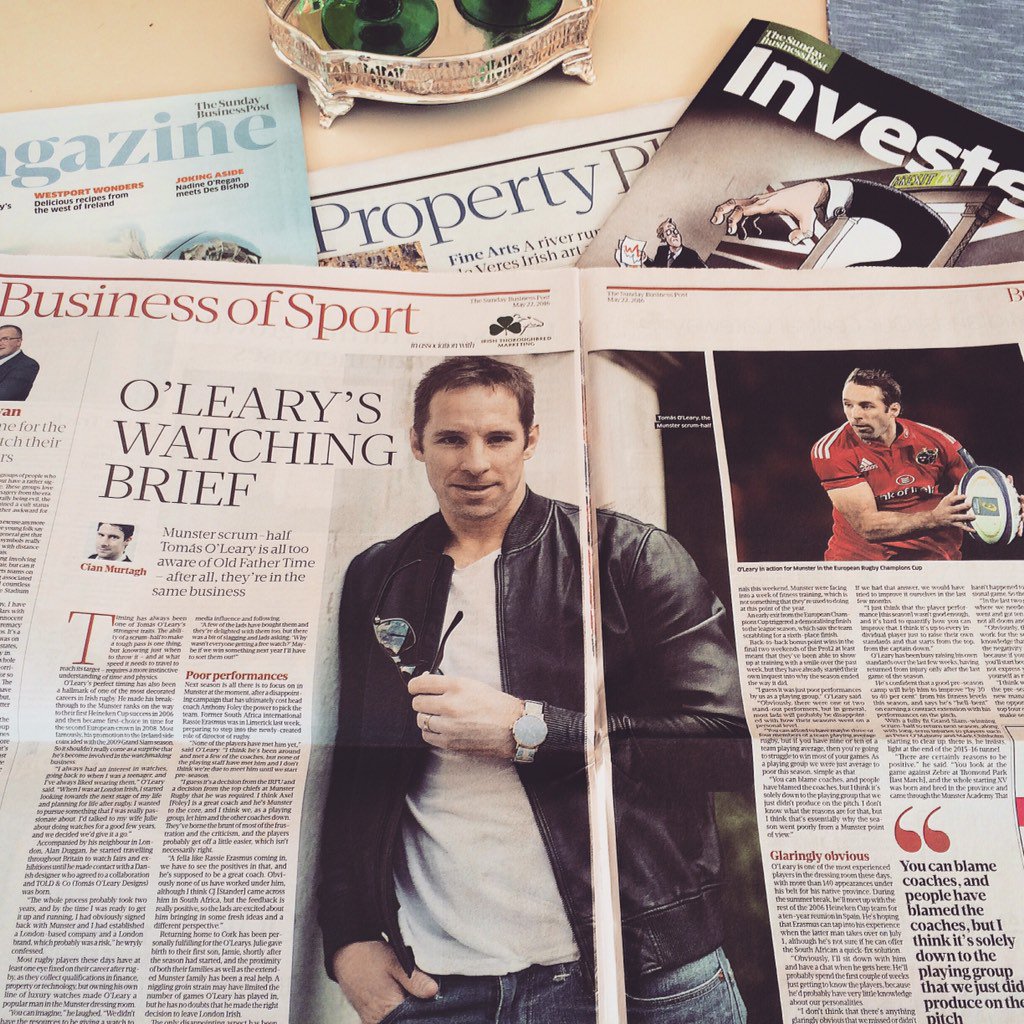 Lovely feature in today's <a href="/sundaybusiness/">Fred</a> of our founder <a href="/Tomas_OLeary/">Tomás O'Leary</a> Well worth a read!Thanks so much <a href="/cianmnews/">Cian Murtagh</a>