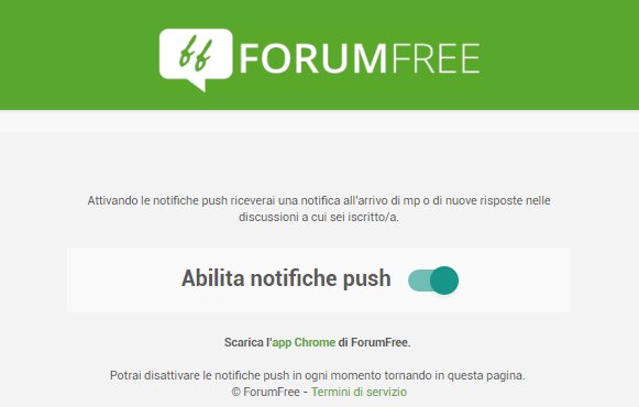 forumfree's tweet image. Disponibili notifiche push su tutti i sistemi operativi: top.blogfree.net/?t=5338475
#ForumFree #NotifichePush
